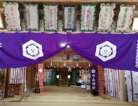 市森神社の夏祭り